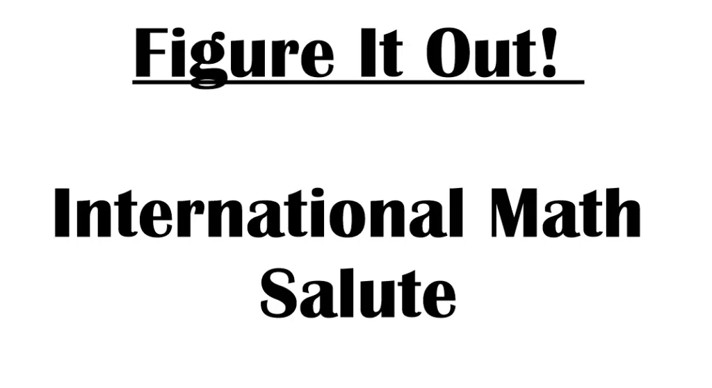 International Math Salute 