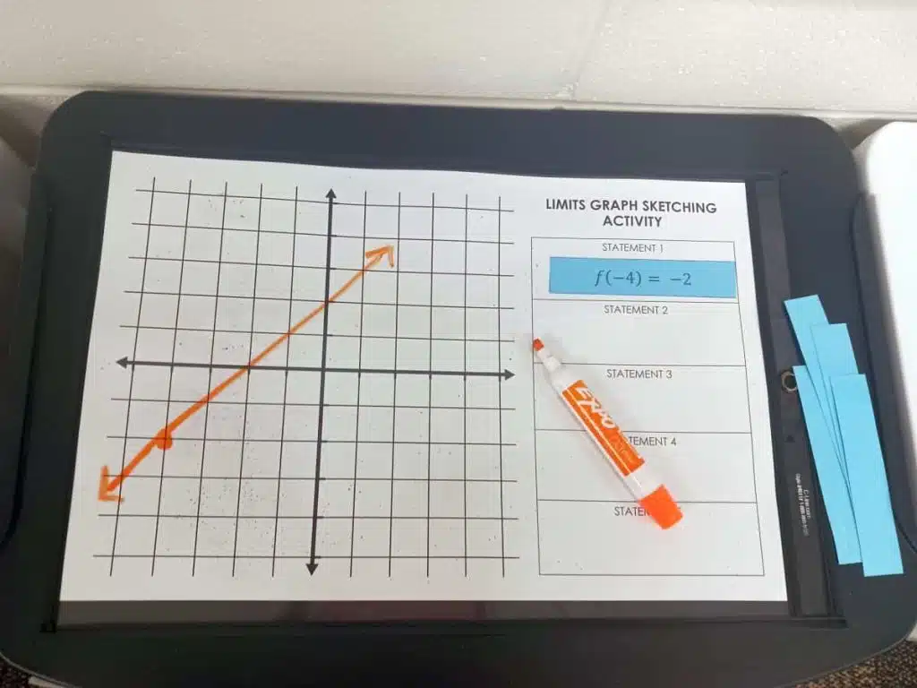 Limits Graph Sketching Activity for Calculus
