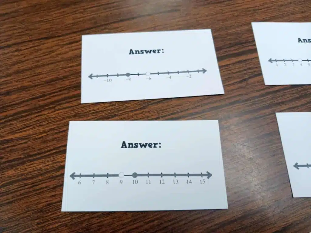 compound inequalities activity