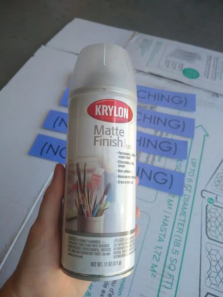 Krylon Matte Finish Spray. 