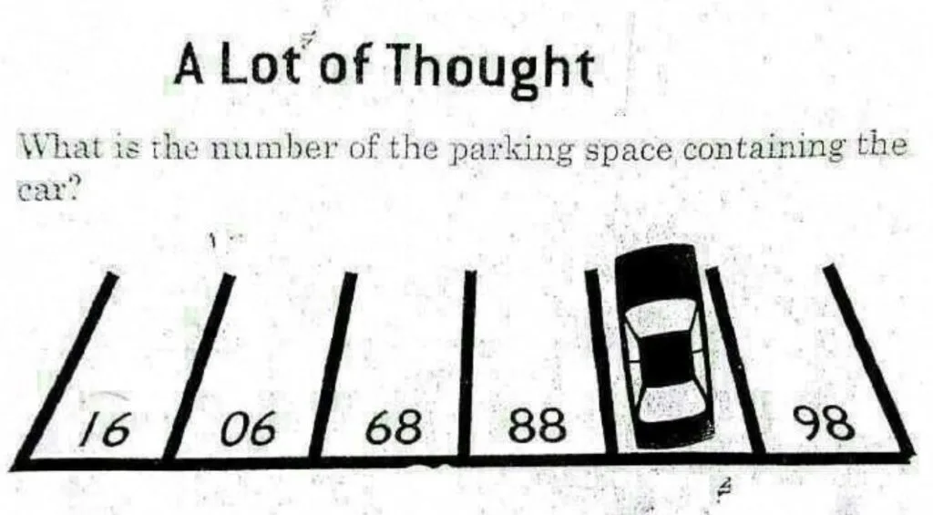 parking spot brainteaser puzzle. 