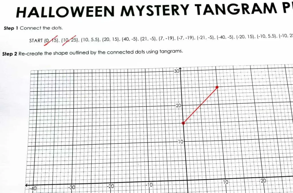 halloween mystery tangram puzzle bat