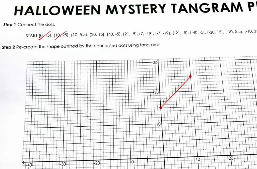 halloween mystery tangram puzzle bat