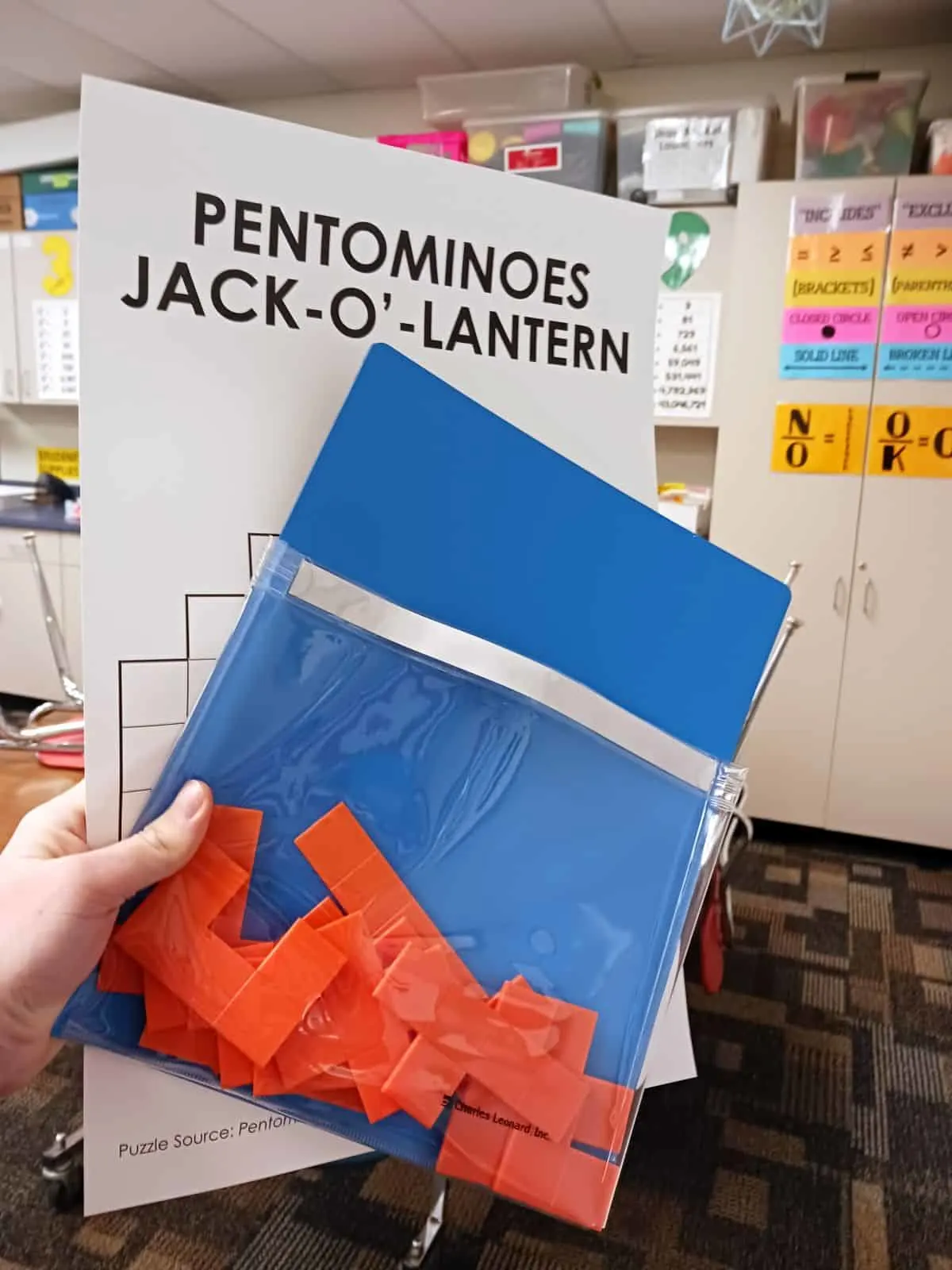 Pentominoes Jack-o'-lantern Halloween Puzzle