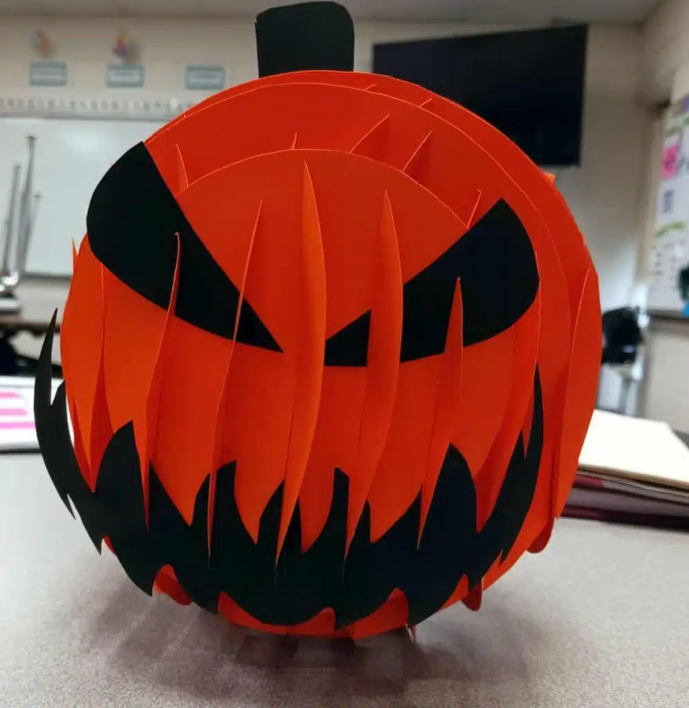 Pumpkin Jack-o'-lantern Sliceform