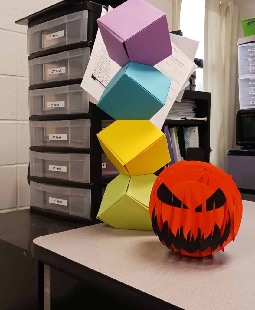 Pumpkin Jack-o'-lantern Sliceform