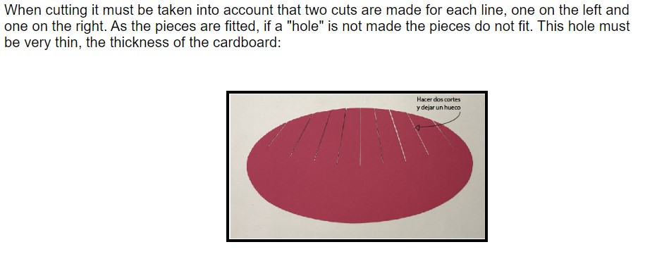 sliceform cutting instructions