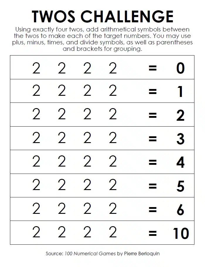 Twos Number Challenge