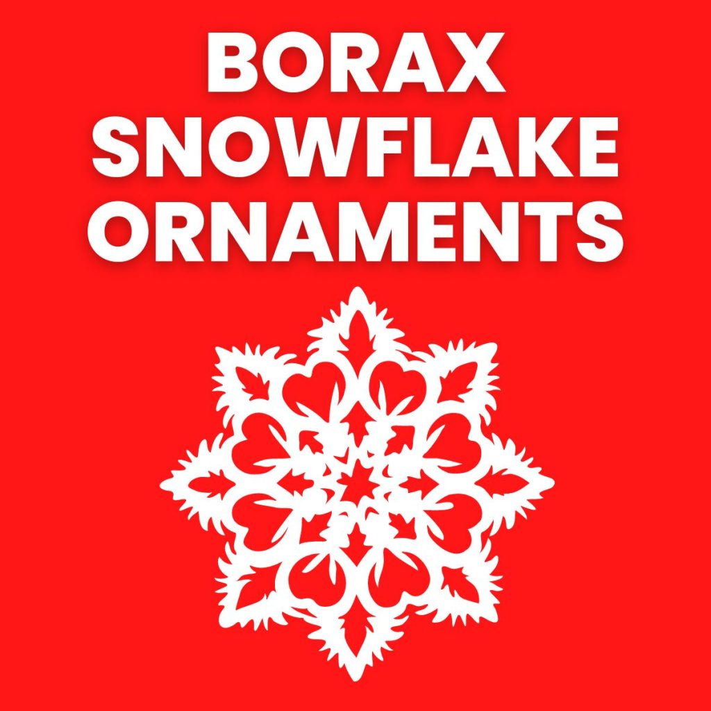 borax snowflake ornaments 
