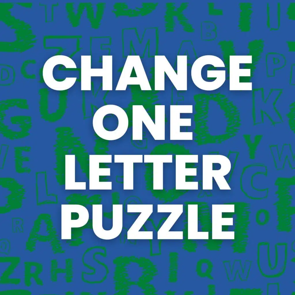 change one letter puzzle 