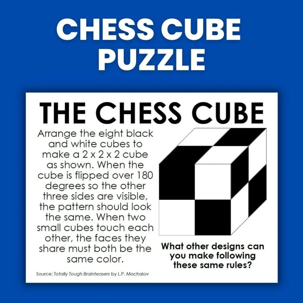 Chess Math Puzzle - with Answer  Maths puzzles, Chess puzzles, Chess