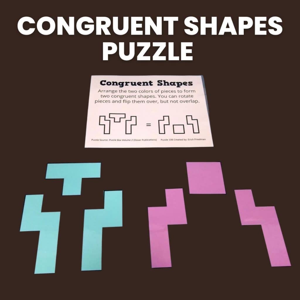 congruent shapes geometry puzzle 