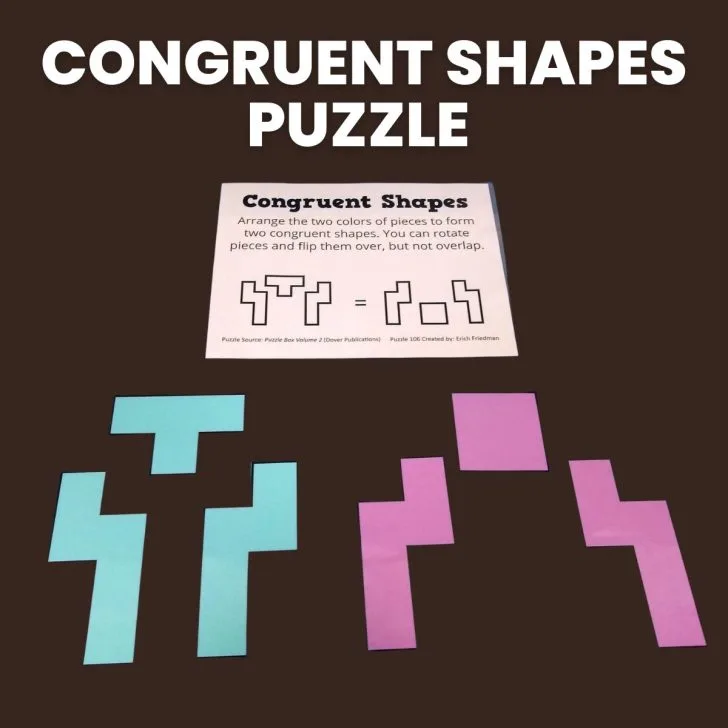 congruent shapes geometry puzzle