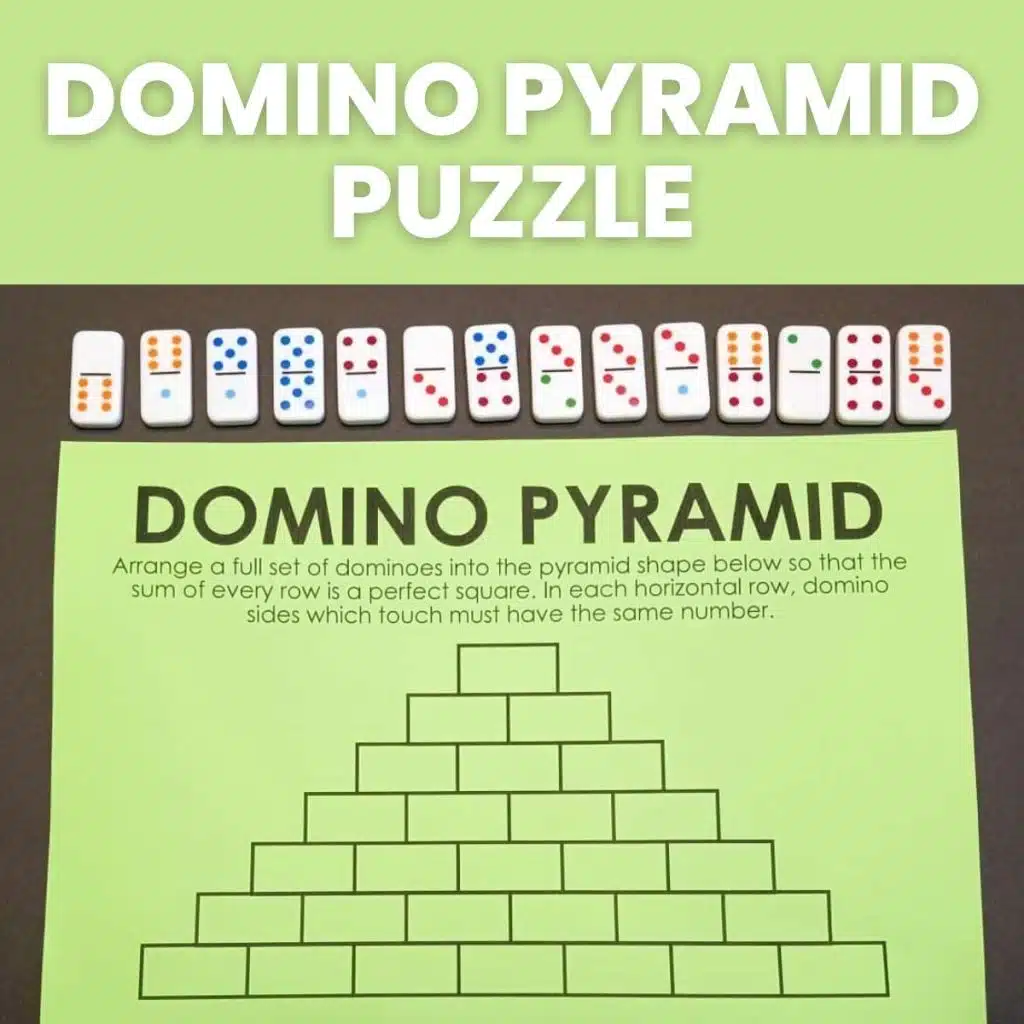 domino pyramid puzzle