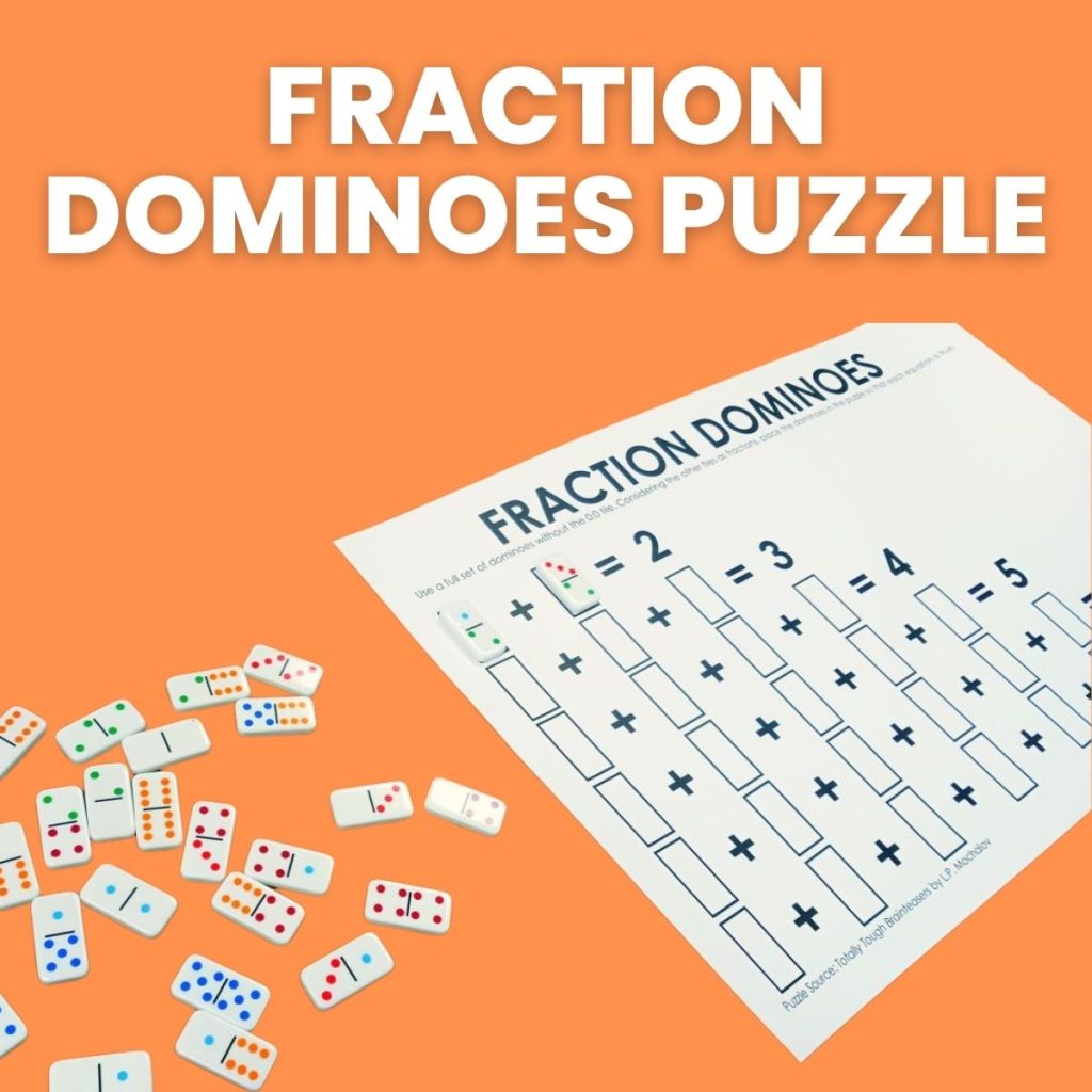 fraction dominoes puzzle