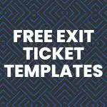 free exit ticket templates