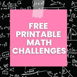 free printable math challenges. 