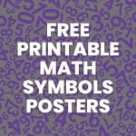 Math Symbols Posters | Math = Love