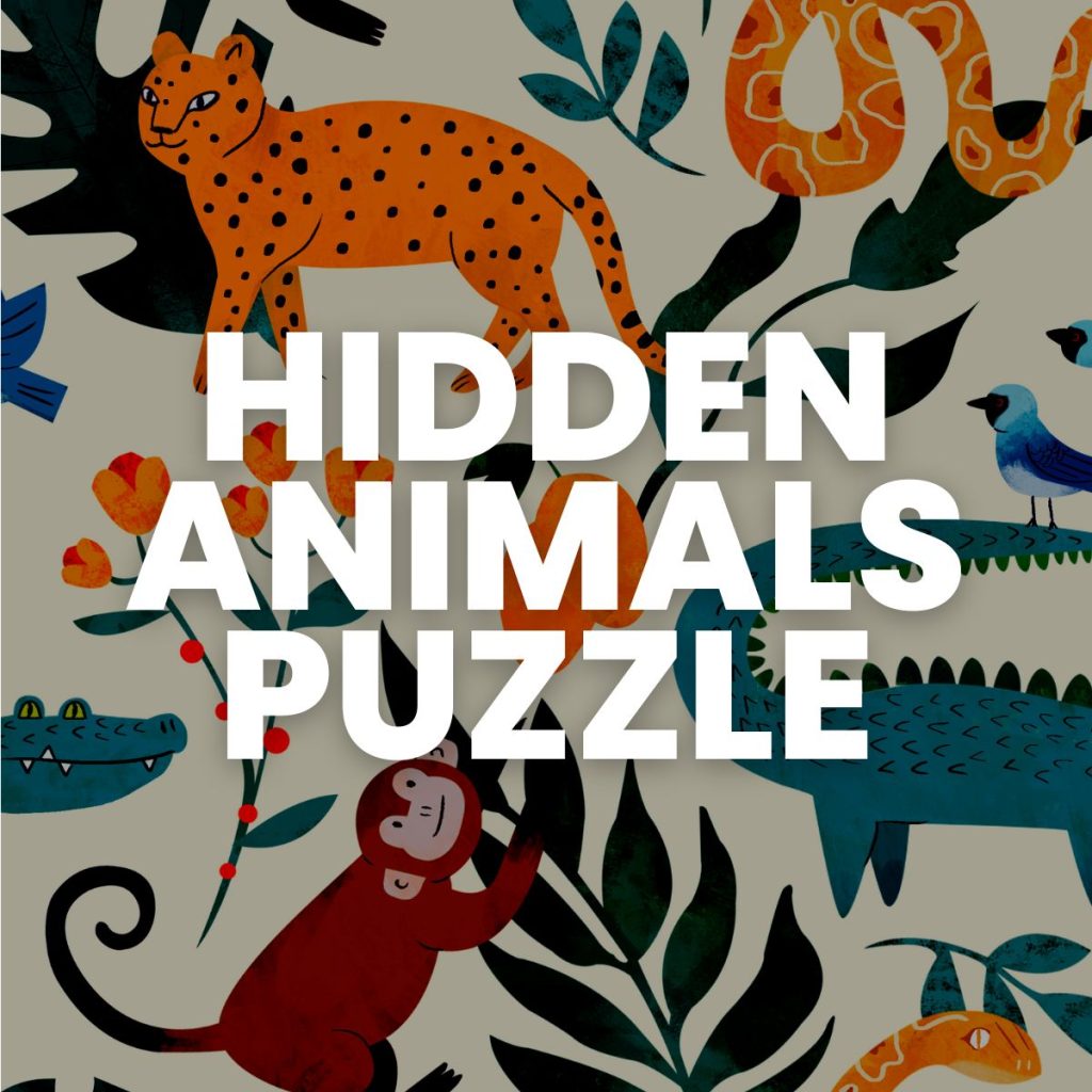 hidden animals puzzle