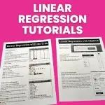 linear regression tutorials for ti-84 and desmos. 