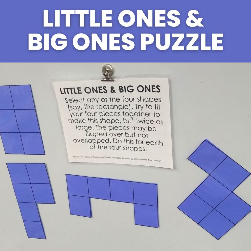 little ones and big ones puzzle 