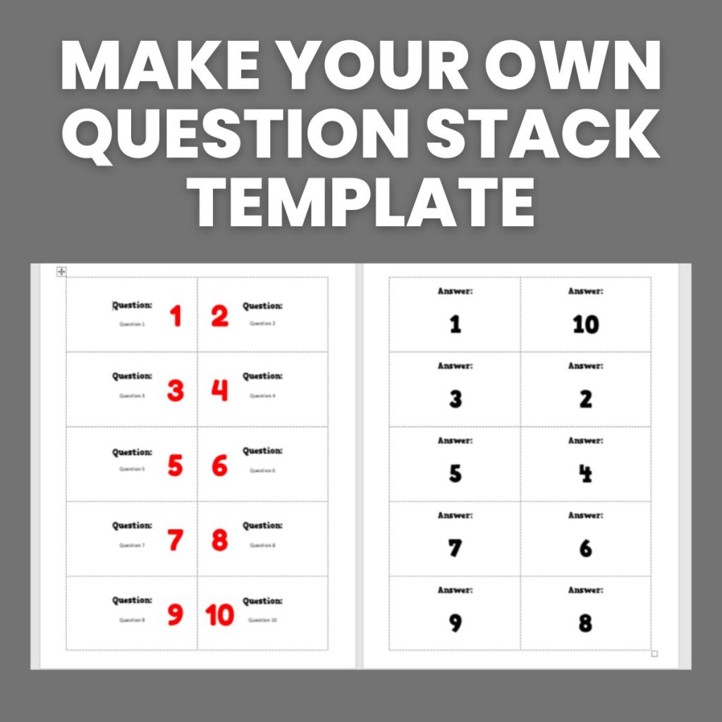 make your own question stack template 