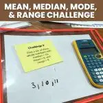 mean median mode range challenge activity