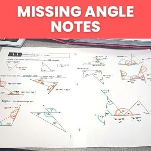 geometry missing angle notes. 