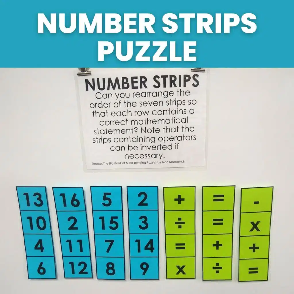 Number Strips Puzzle | Math = Love