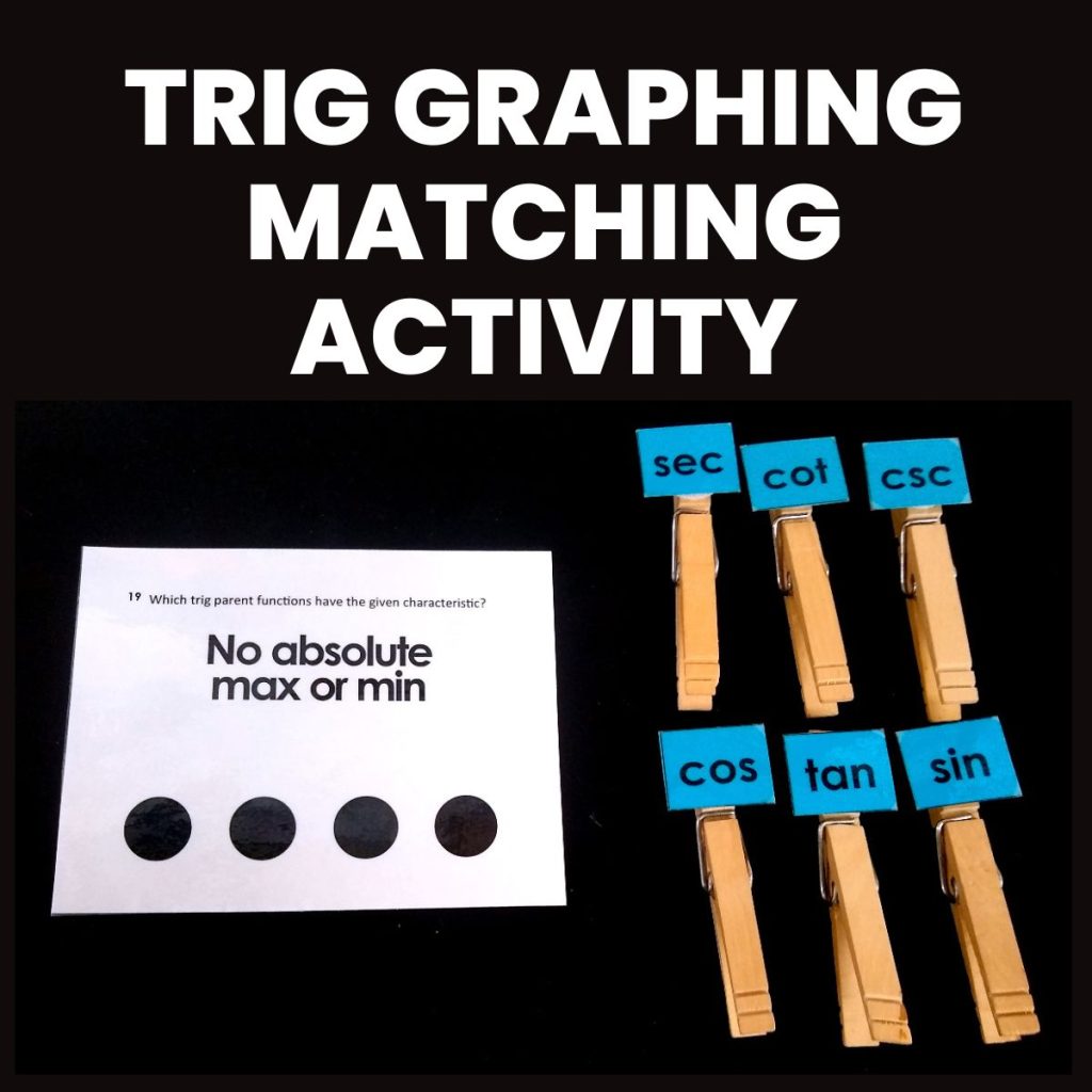 trig graphing matching activity 
