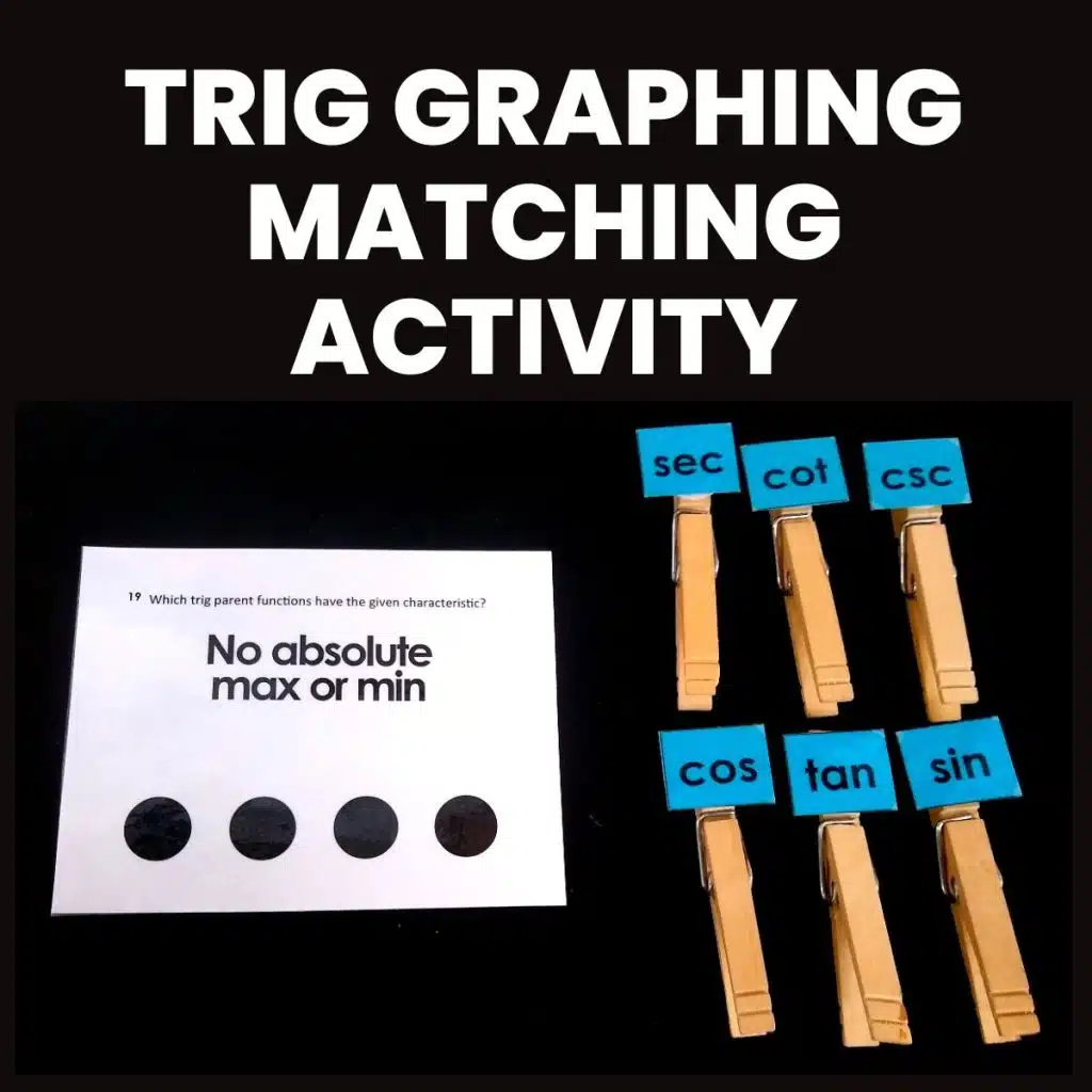 trig graph matching activity 