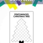 christmas tree puzzle with pentominoes.