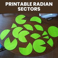 printable radian sectors