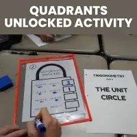 quadrants unlocked trigonometry activity