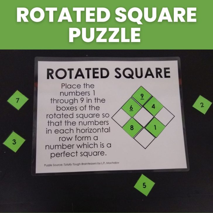 rotated square puzzle. 