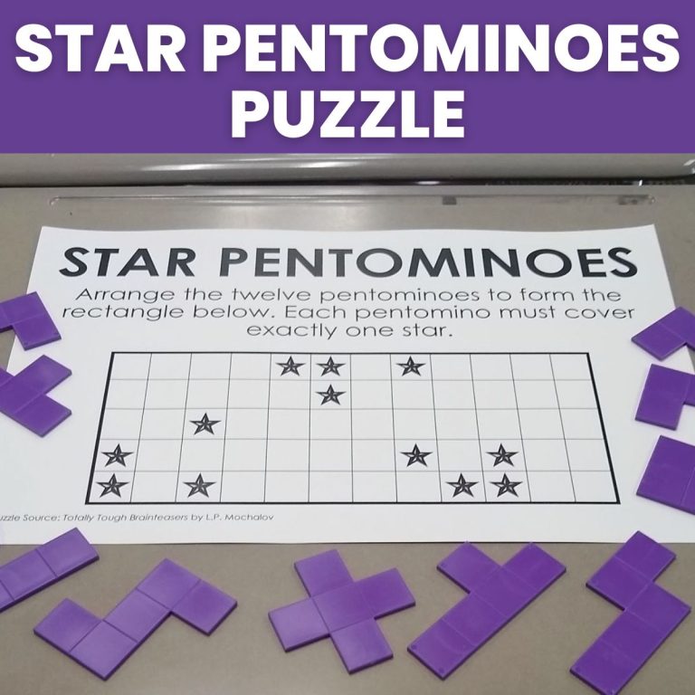 pentomino star puzzle. 