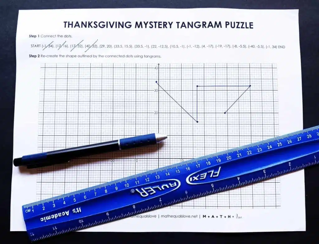 Thanksgiving Mystery Tangram Puzzle