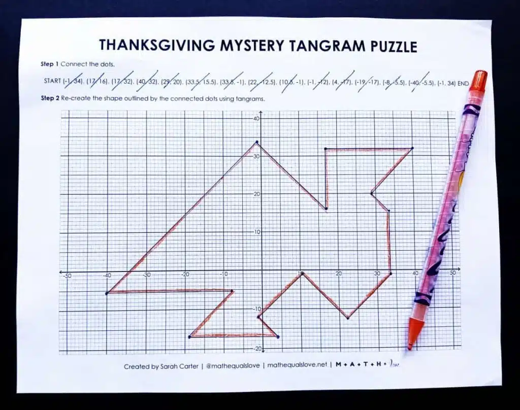 Thanksgiving Mystery Tangram Puzzle