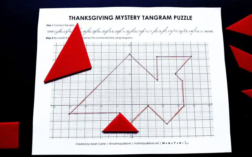 Thanksgiving Mystery Tangram Puzzle