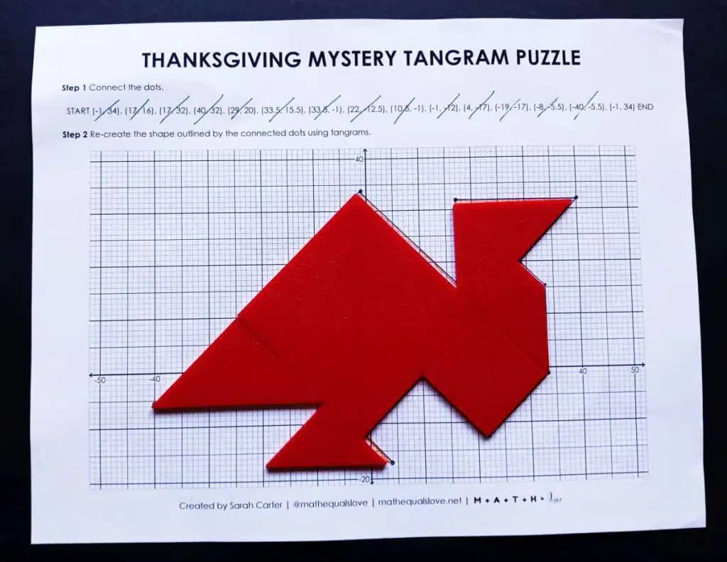 Thanksgiving Mystery Tangram Puzzle