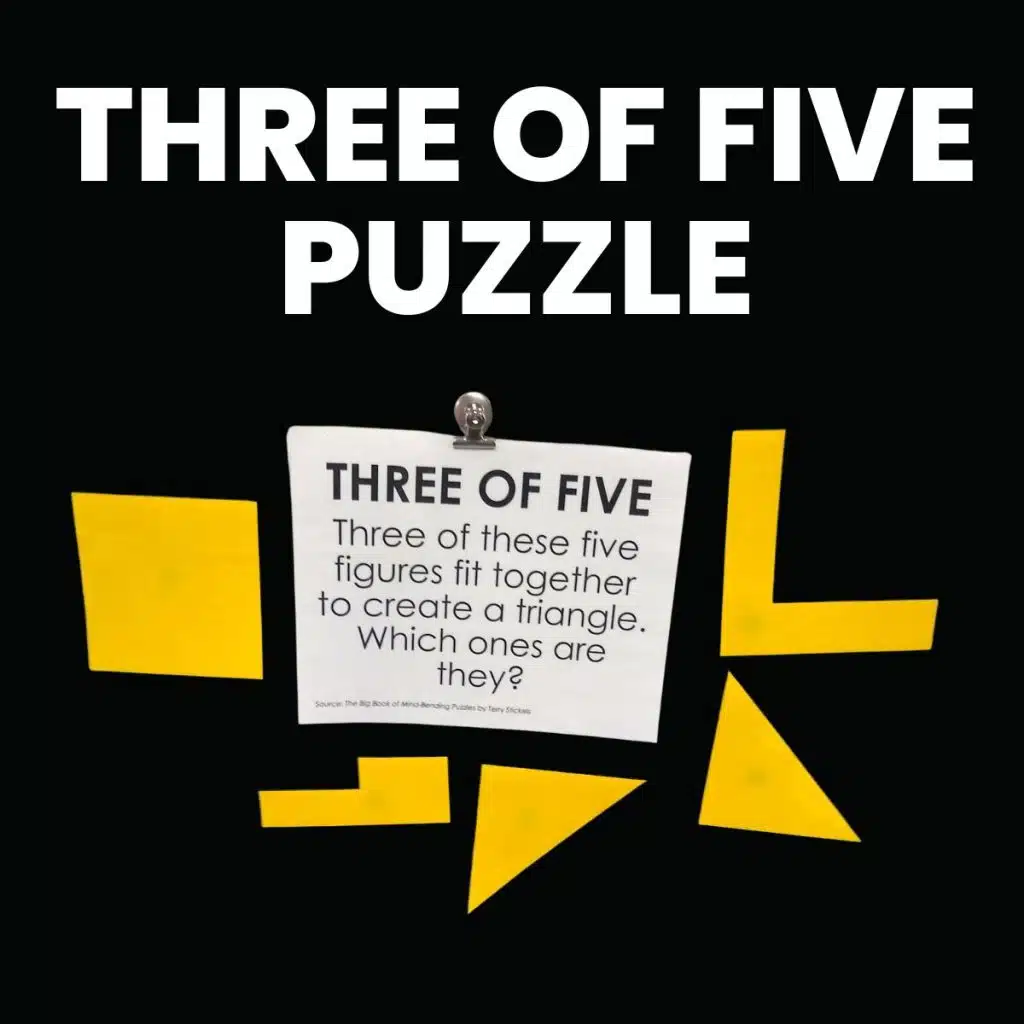 three of five triangle puzzle 