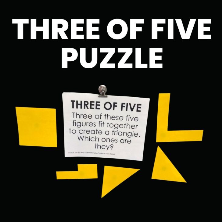 three of five triangle puzzle