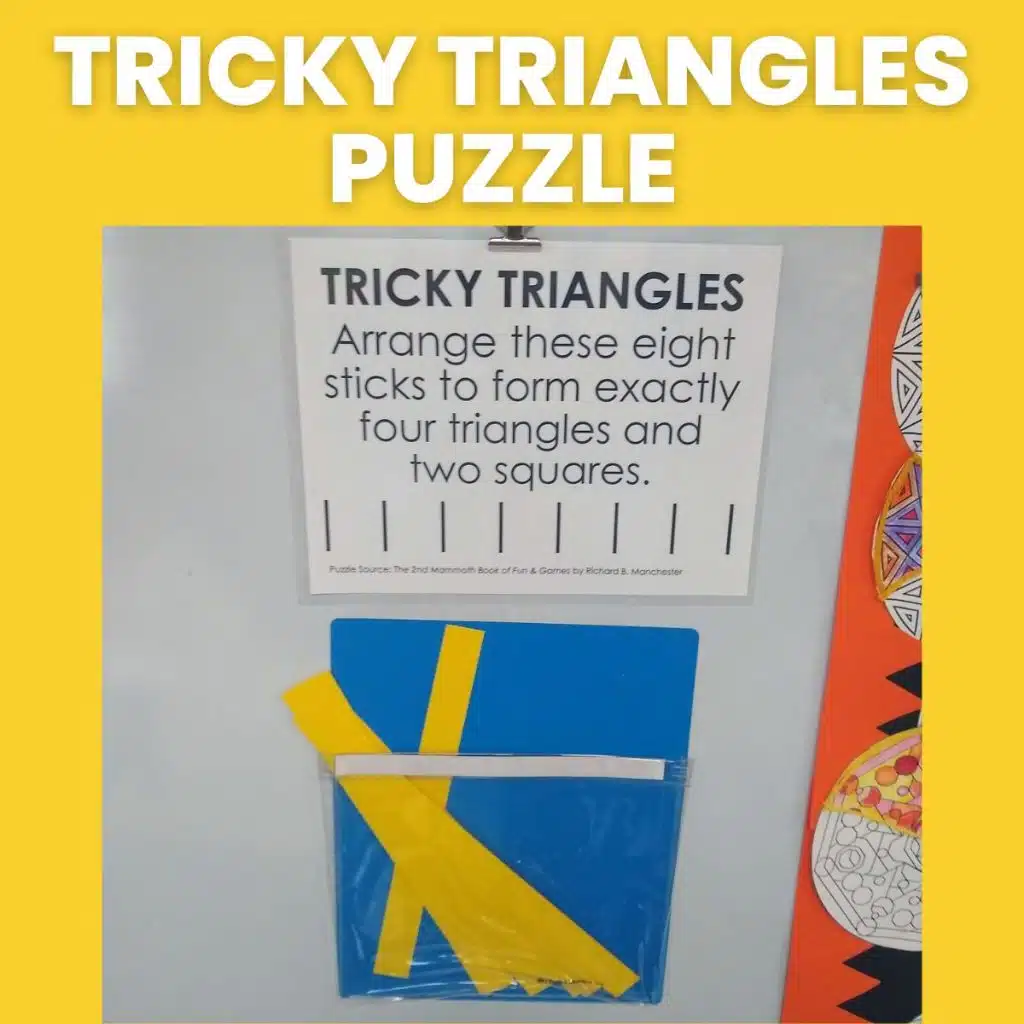 tricky triangles puzzle 