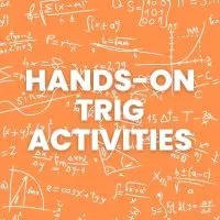 hands-on trig activities with math symbols in background 
