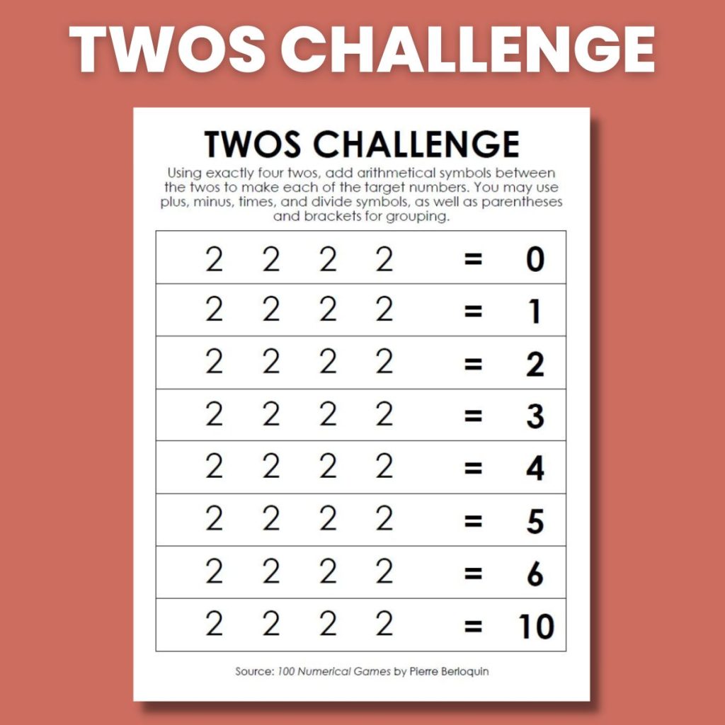 tantangan untuk dua
