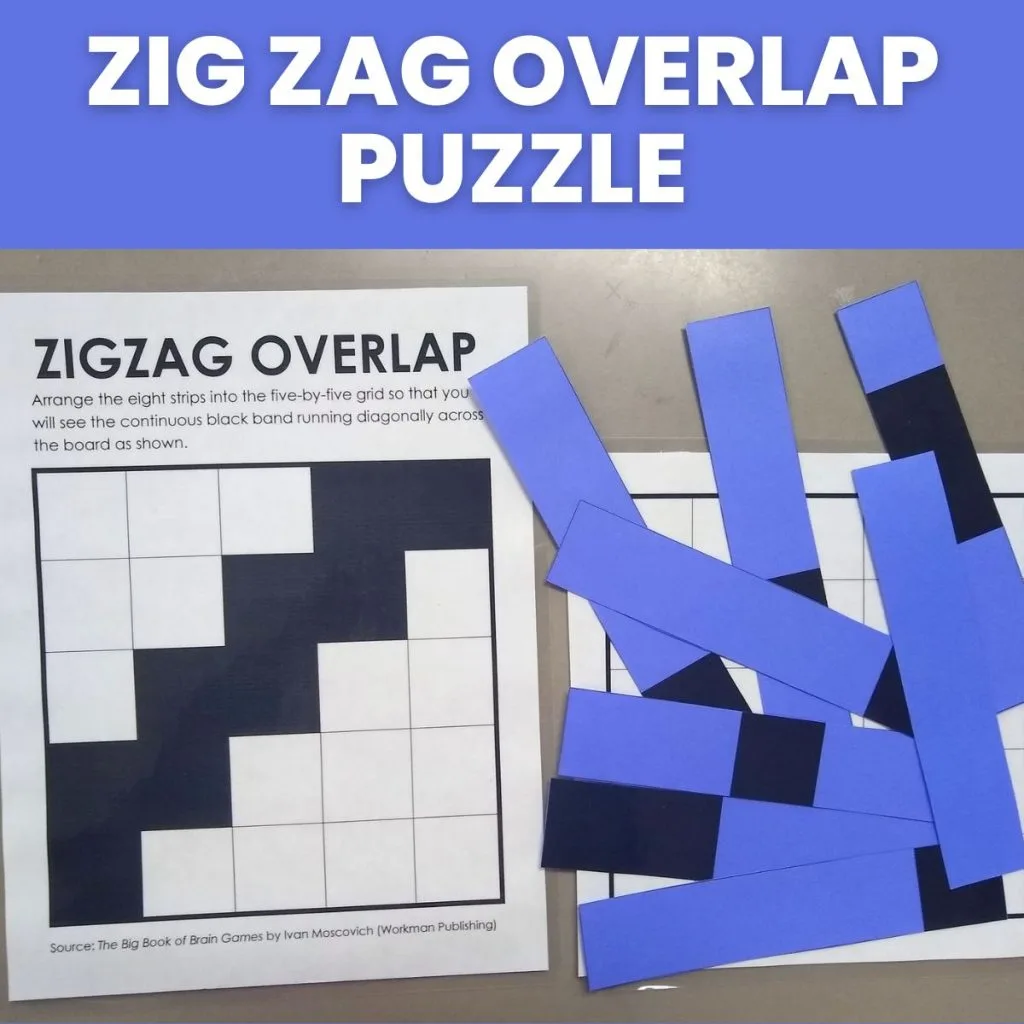 zig zag overlap puzzle 