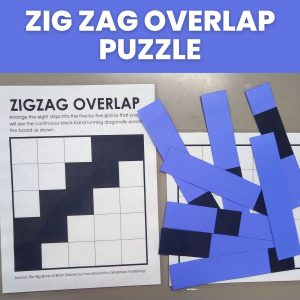 zig zag overlap puzzle. 