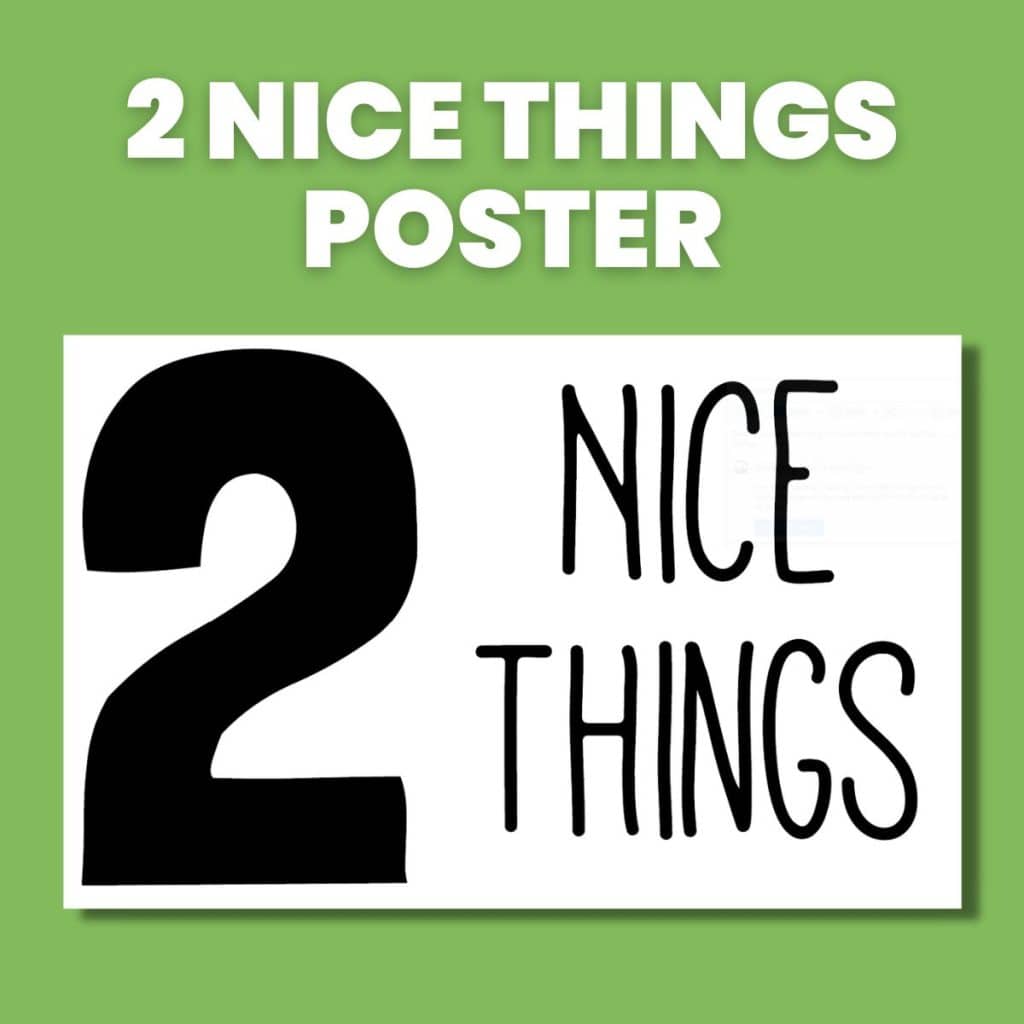 2 nice things poster