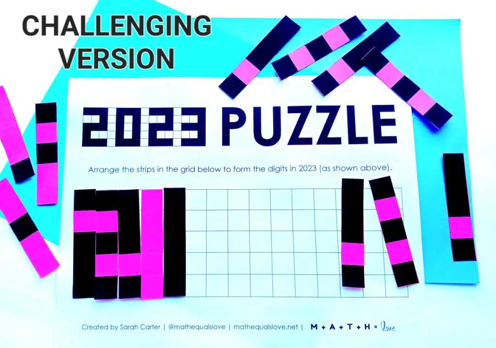 2023 Puzzle  Math = Love