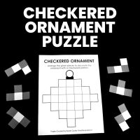 checkered ornament christmas puzzle